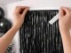 Self-Adhesive Foil Fringe Curtain Backdrop 100 x 180 cm, Black