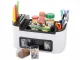 Multifunctional Kitchen Organizer for Cutlery and Spices, White/Black