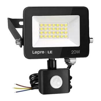 Lepro 340013-DW-EU 20W 2000 lm 5000K IP65 LED Floodlight with Motion Sensor