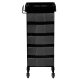 Gabbiano 008 Hairdressing Trolley, Black