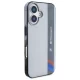 BMW iPhone 16 Case Motorsport IML Vertical Stripe, Gray