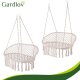 Double Hanging Chair Swing Gardlov 300kg, Cream