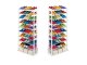 Daudzstāvu Kurpju Apavu Plaukts Skapis - 10 plaukti, Balts | Multilevel Shoe Rack Shelf Stand Organizer