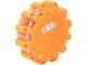 Powerful 360° LED warning light with magnet and hook, orange