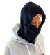 3-in-1 Fleece Balaclava Thermal Face Mask for Winter Sports, Navy Blue
