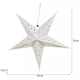 3D LED Christmas Star Decoration Ruhhy 20076, 55 cm, White