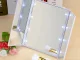 Folding Cosmetic Mirror with LED Light and Stand