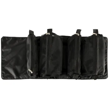 Foldable Travel Toiletry Bag 4-in-1, Black