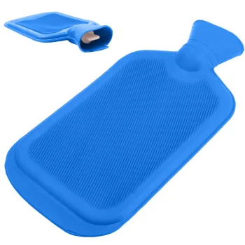 Rubber Hot Water Bottle 2000 ml (2 L), Blue