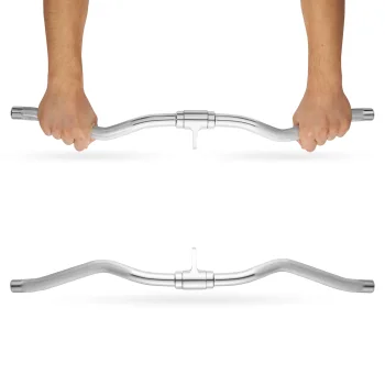 4FIZJO Angled Lat Pulldown Cable Attachment Bar, 70 cm