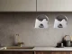 Kitchen Holder for Pot Lids and Cutting Boards, White
