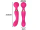 Pink Electric Handheld Body Massager (20 Modes, Silicone)