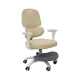 Ergonomic Kids Desk Chair with Footrest Adjustable Swivel Office Chair, Beige
