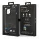 BMW iPhone 14 Plus Case Leather Carbon, Black