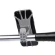 Swivel Silicone Bike Phone Holder with Replaceable Head - Black