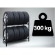 Humberg HM-386 Metal Tire Rack for 8 Tires, Garage Storage Stand