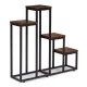 ModernHome 4-Tier Plant Stand, Industrial Style