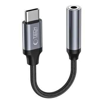 Tech-Protect UltraBoost USB-C to 3.5mm Mini Jack Adapter, Black