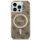 Guess iPhone 14 Pro Case 4G MagSafe, Brown