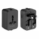 Tech-Protect TA300 Travel Adapter EU / UK / US / AU, USB-A / USB-C, Black