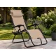 Sofotel Chillwell Folding Garden Lounger with Cushion, Beige
