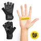 4FIZJO PRO XL Gym Training Gloves with Wrist Wrap, Black