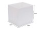 Large Storage Box for Clothes and Bedding, 31x34x33 cm, White