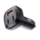 Автомобильное зарядное устройство Acefast 66W 2x USB-C / 1x USB, черное