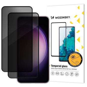 Защитное стекло Wozinsky Privacy Glass для Samsung Galaxy A37 (2 шт.), черное