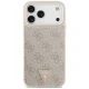 Guess 4G Triangle Logo & Big Strap Metal Buttons MagSafe Phone Case Cover iPhone 17 Pro Max - Pink