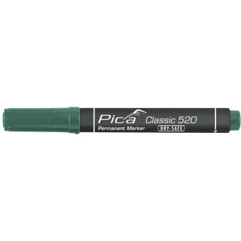 Pica 520 Permanent Marker, Round Tip 1-4 mm, Green