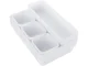 Modular Cutlery Drawer Organizer XXL, 8 Pieces, White/Grey