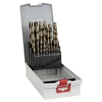 Bosch HSS-Co Metal Drill Bit Set with Box, 25 pcs, 1.0–13.0 mm
