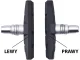 V-Brake Bicycle Brake Pads with Thread, Black