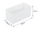 Underwear and Bra Drawer Organizer, 28x14x13 cm, White