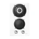 IsEasy MGBG-312A Gas Hob, 2 Burners, White