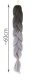 Kanekalon Synthetic Ombre Afro Braids for Hairstyles 60cm, Black-White
