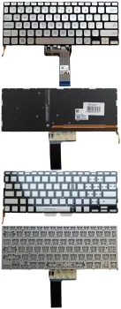 Keyboard for Asus X409, A412, X412, R423, R424, Backlit, US, Silver