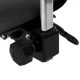 Giovanni 1004 Saddle Cosmetic Stool with Backrest Black