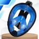 Bakalu Full Face Snorkeling Mask S/M with GoPro Mount, Black/Blue