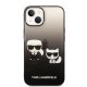 Karl Lagerfeld K&Choupette Centered Grad Case for iPhone 14 Plus - Black