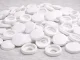 Hinged Screw Covers 100 pcs Snap Caps for Furniture Screws, White