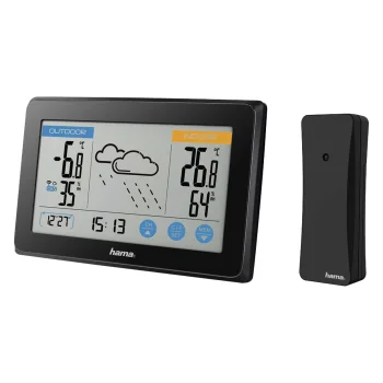 Hama Touch 186314 Weather Station, Black
