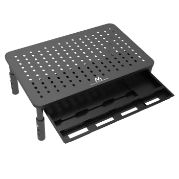 Maclean MC-946 Monitor and Laptop Stand with Drawer, 13-32", Black