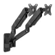 Maclean MC-988 Dual Monitor Wall Mount, 17-32\", 2x 9kg, Black