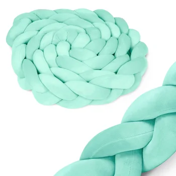 Ricokids Braided Crib Bumper 3m, Mint