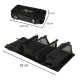 Foldable Travel Toiletry Bag 4-in-1, Black