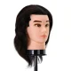 Gabbiano WZ3 Men\'s Hairdressing Training Head, Natural Hair, 20 cm