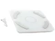 Analytical Bathroom Scales with Bluetooth, Glass, 180kg, White