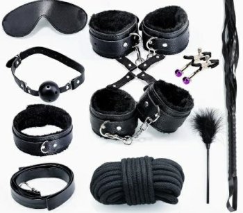 Set of 10 Erotic Accessories